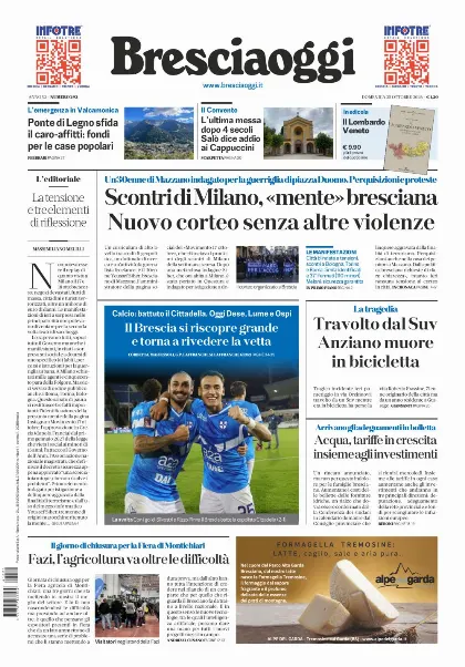 Prima pagina Bresciaoggi