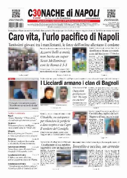 Prima pagina Cronache di Napoli
