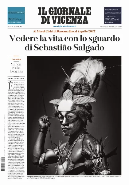Prima pagina Il Giornale di Vicenza