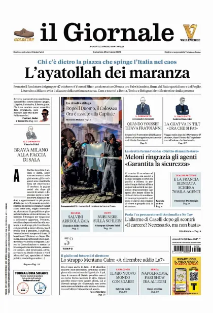 Prima pagina il Giornale