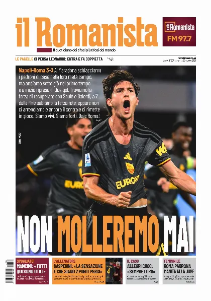Prima pagina Il Romanista