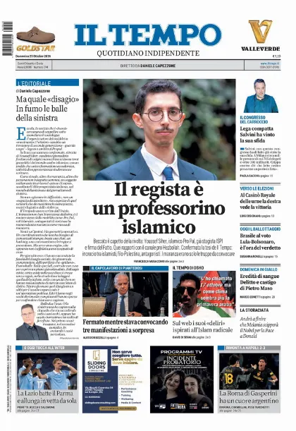 Prima pagina Il Tempo