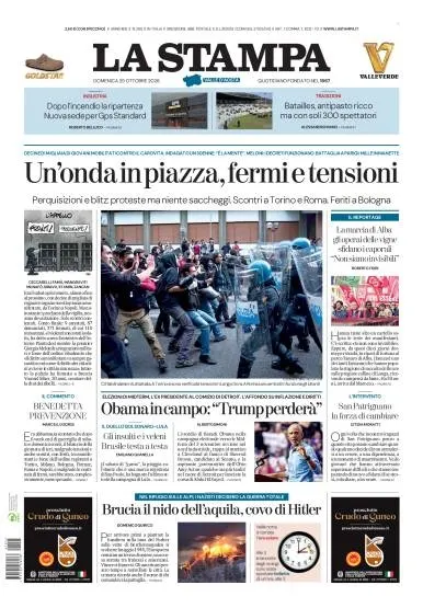 Prima pagina La Stampa | Aosta