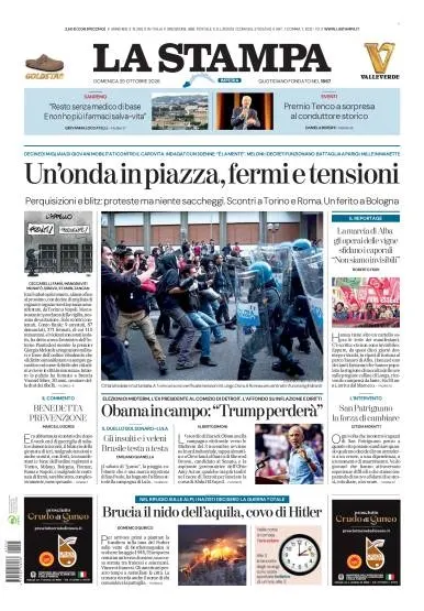 Prima pagina La Stampa | Imperia