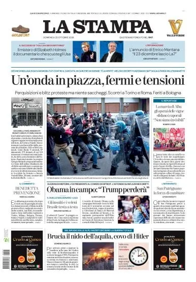 Prima pagina La Stampa | Milano
