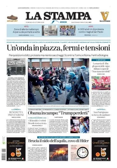 Prima pagina La Stampa | Savona
