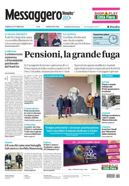 Prima pagina Messaggero Veneto | Gorizia