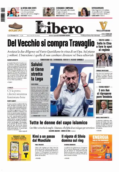 Prima pagina Libero