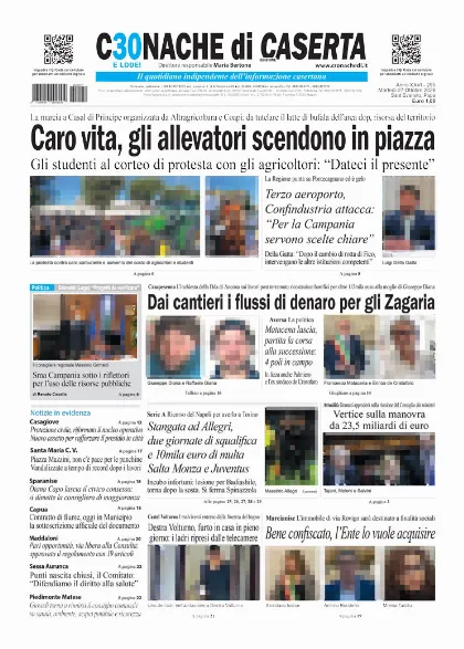 Prima pagina Cronache di Caserta