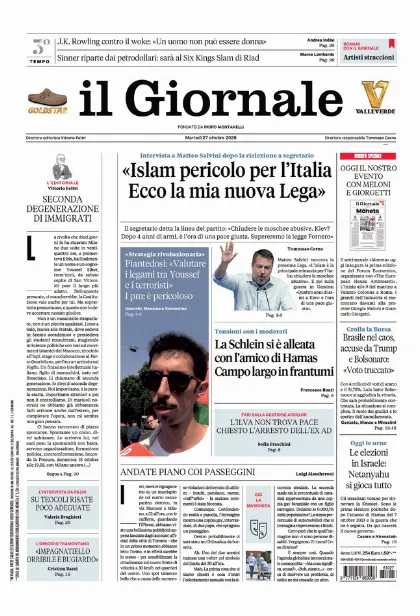 Prima pagina il Giornale