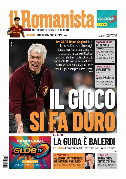 Prima pagina Il Romanista