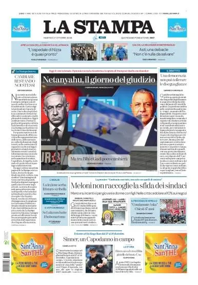 Prima pagina La Stampa | Asti