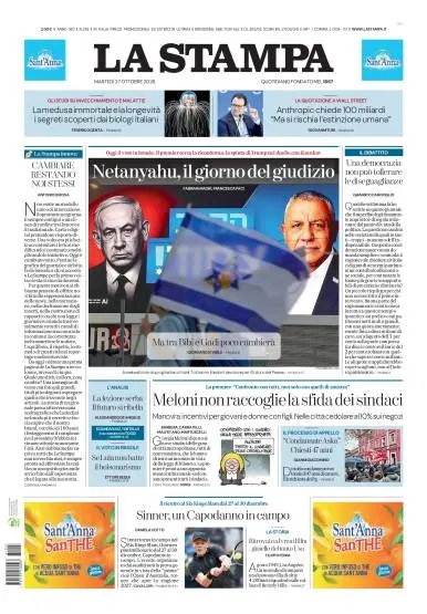 Prima pagina La Stampa | Milano