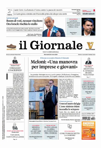 Prima pagina il Giornale