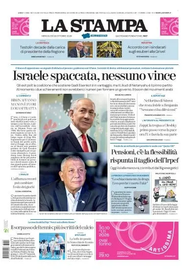 Prima pagina La Stampa | Aosta