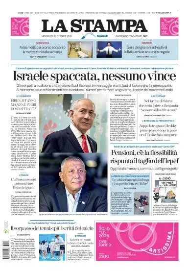 Prima pagina La Stampa | Imperia