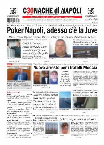 Prima pagina Cronache di Napoli