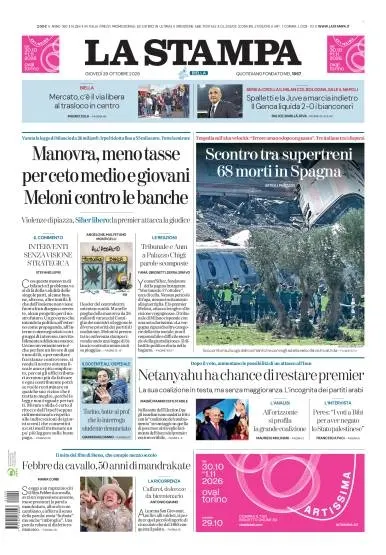 Prima pagina La Stampa | Biella