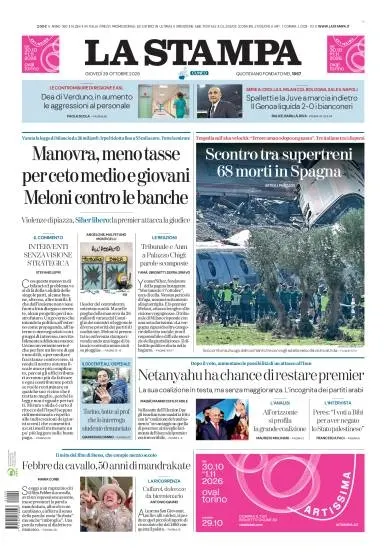Prima pagina La Stampa | Cuneo