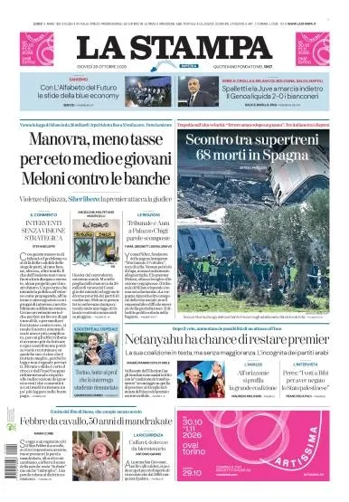 Prima pagina La Stampa | Imperia