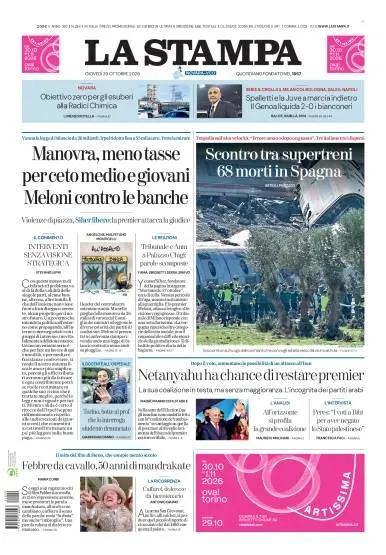 Prima pagina La Stampa | Novara