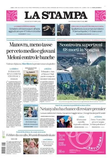 Prima pagina La Stampa
