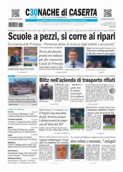 Prima pagina Cronache di Caserta