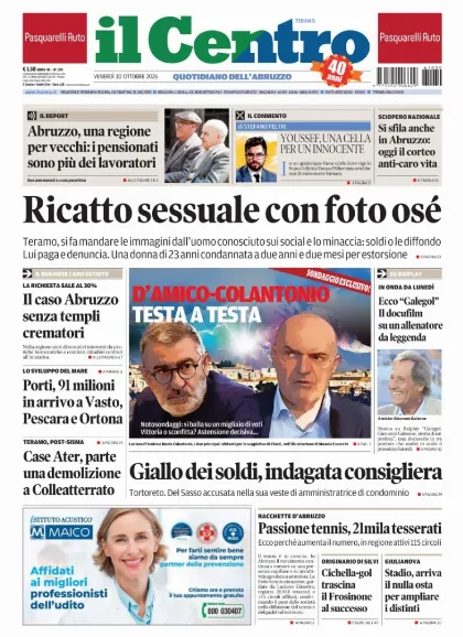 Prima pagina Il Centro | Teramo