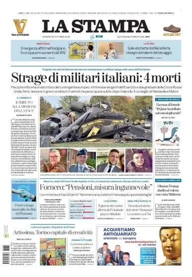 Prima pagina La Stampa | Asti