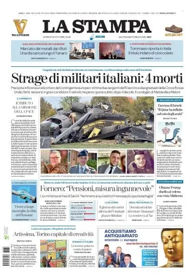 Prima pagina La Stampa | Cuneo