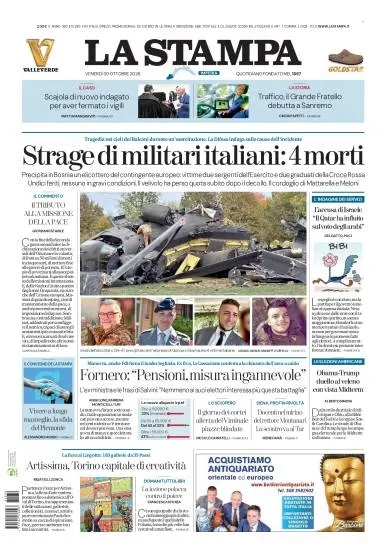 Prima pagina La Stampa | Imperia