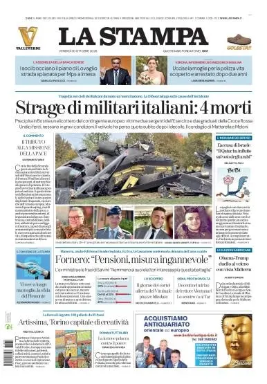 Prima pagina La Stampa | Milano