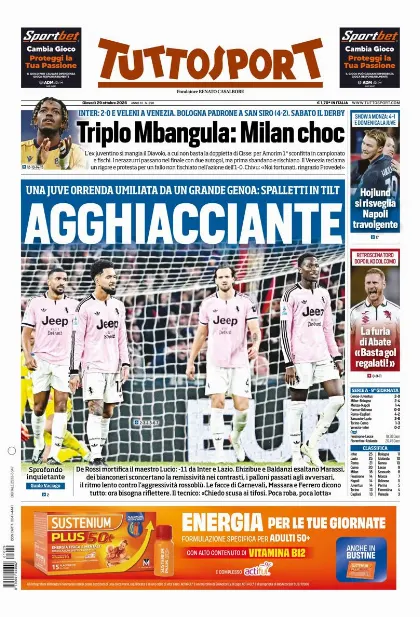 Prima pagina Tuttosport