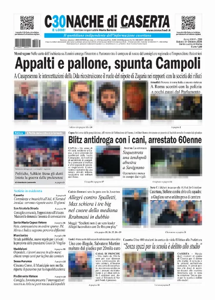 Prima pagina Cronache di Caserta