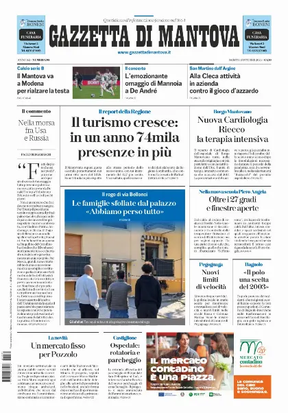 Prima pagina Gazzetta di Mantova