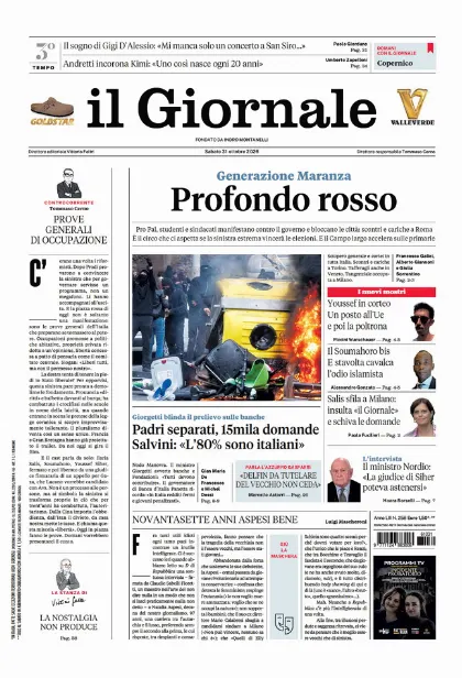 Prima pagina il Giornale