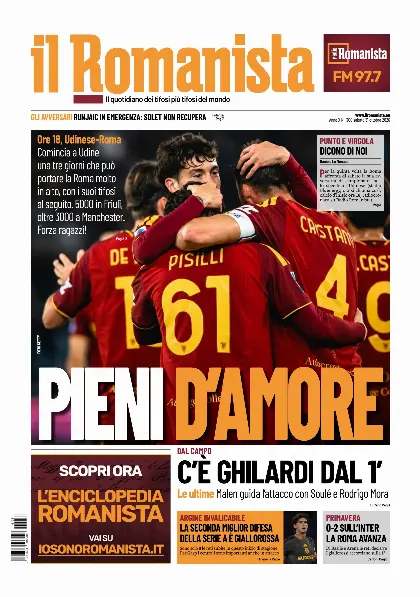 Prima pagina Il Romanista