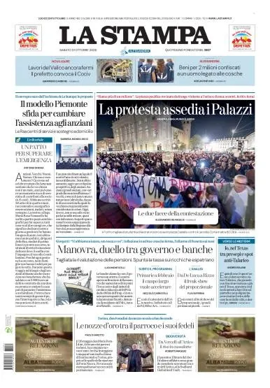 Prima pagina La Stampa | Alessandria