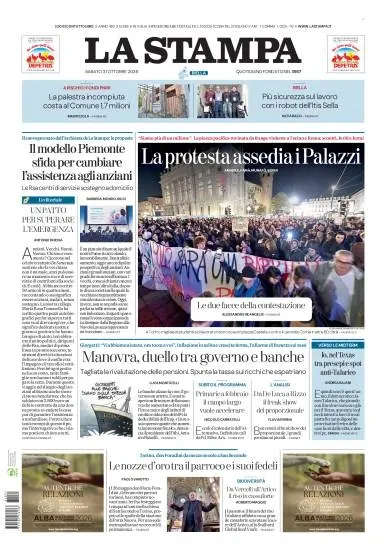 Prima pagina La Stampa | Biella