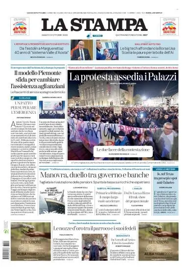 Prima pagina La Stampa | Torino